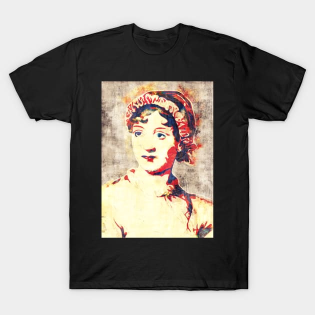 Jane Austen Pop Art T-Shirt by Nerd_art